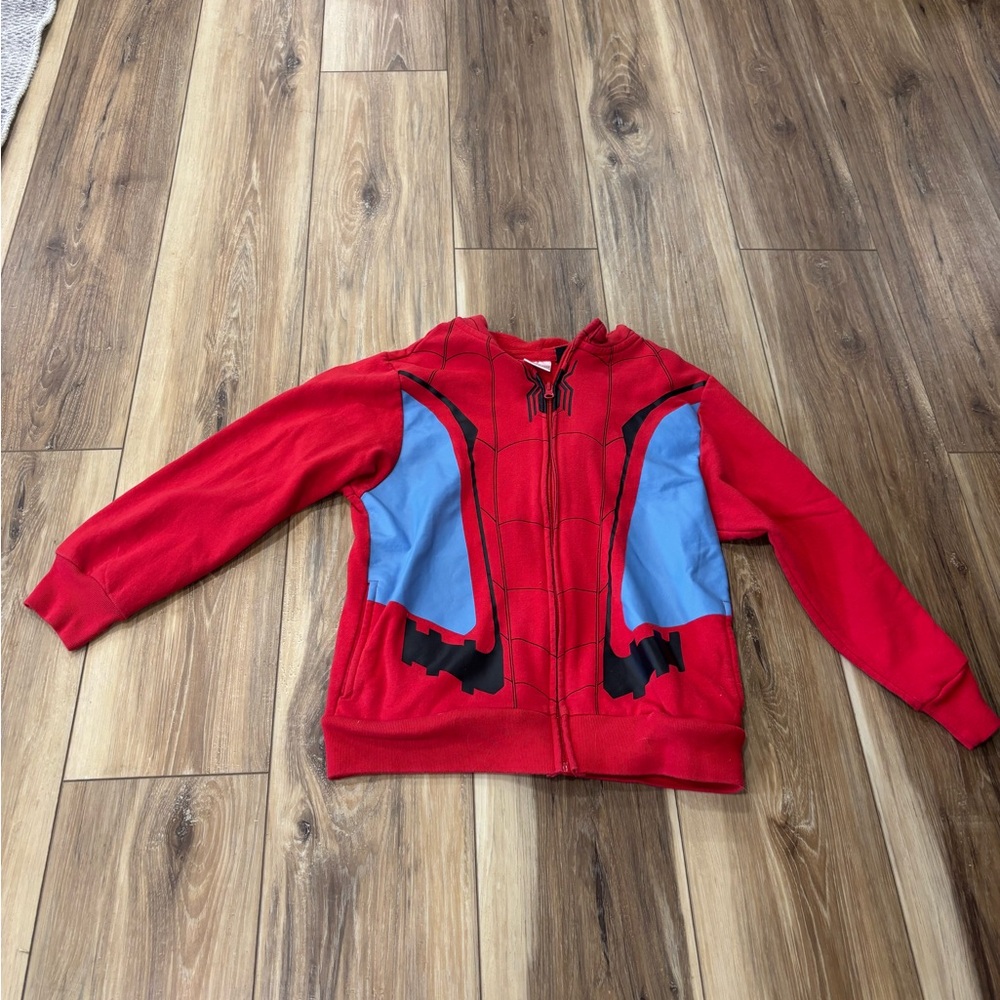 Kids Spider-Man hoodie with mask on hood